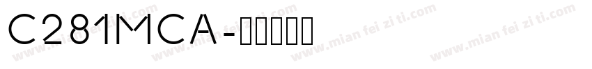C281MCA字体转换