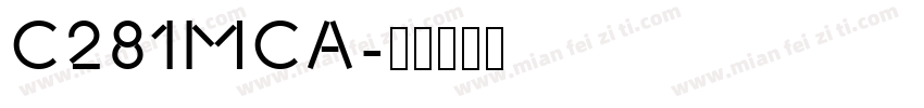 C281MCA字体转换