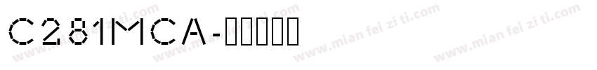 C281MCA字体转换