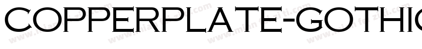Copperplate-Gothic-粗字体转换