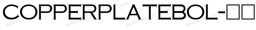 CopperplateBol字体转换