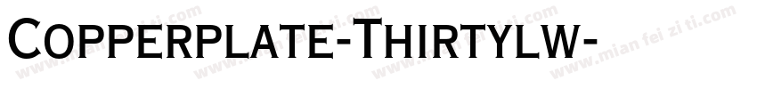 Copperplate-Thirtylw字体转换