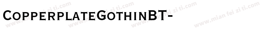 CopperplateGothinBT字体转换