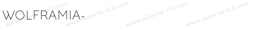 WOLFRAMIA字体转换