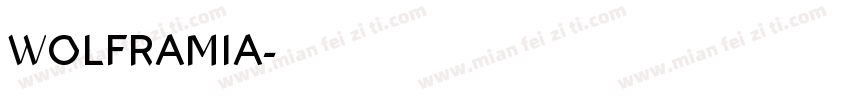 WOLFRAMIA字体转换