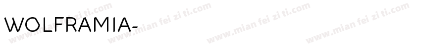 WOLFRAMIA字体转换