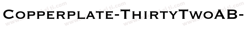 Copperplate-ThirtyTwoAB字体转换