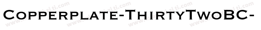 Copperplate-ThirtyTwoBC字体转换