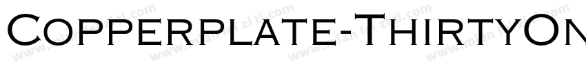 Copperplate-ThirtyOneAB字体转换