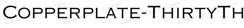 Copperplate-ThirtyThreeBC字体转换