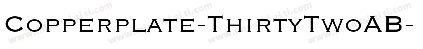 Copperplate-ThirtyTwoAB字体转换