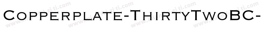 Copperplate-ThirtyTwoBC字体转换