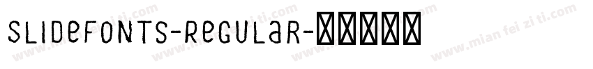 SlideFonts-Regular字体转换