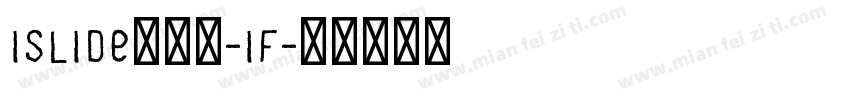 iSlide云犹体-iF字体转换