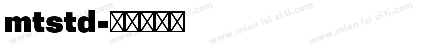 mtstd字体转换