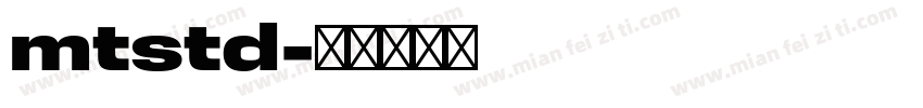 mtstd字体转换