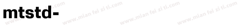 mtstd字体转换