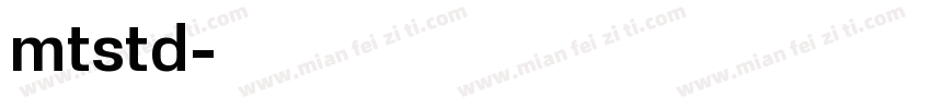 mtstd字体转换