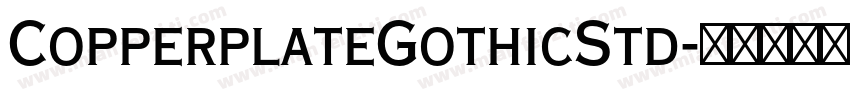 CopperplateGothicStd字体转换