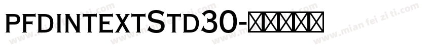 pfdintextStd30字体转换