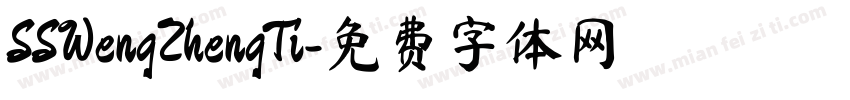 SSWengZhengTi字体转换