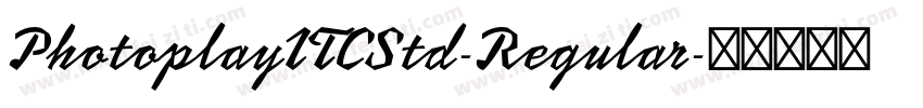 PhotoplayITCStd-Regular字体转换