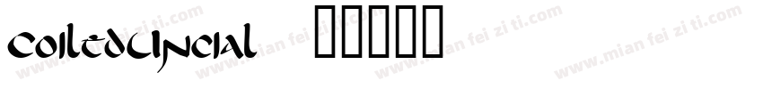 CoiledUncial字体转换
