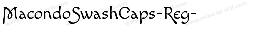 MacondoSwashCaps-Reg字体转换