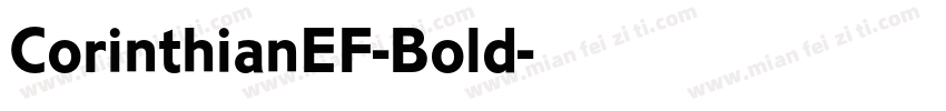 CorinthianEF-Bold字体转换