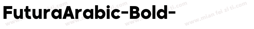 FuturaArabic-Bold字体转换