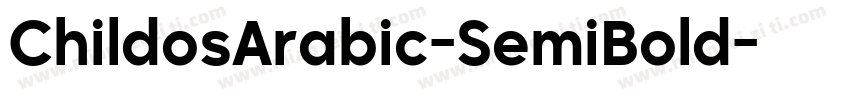 ChildosArabic-SemiBold字体转换