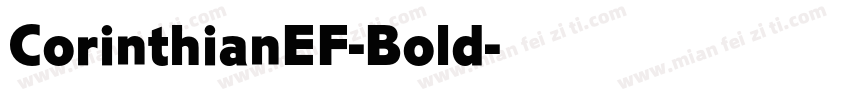 CorinthianEF-Bold字体转换