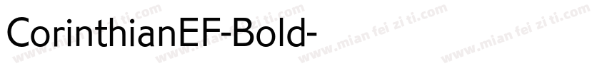 CorinthianEF-Bold字体转换