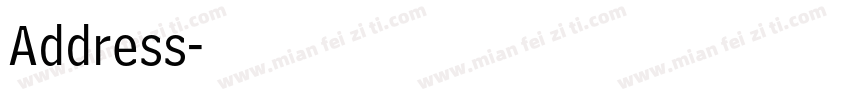 Address字体转换