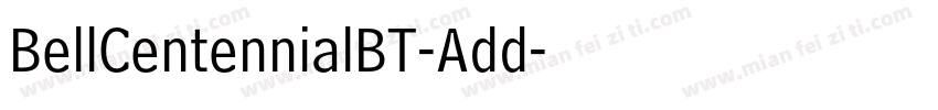 BellCentennialBT-Add字体转换
