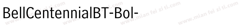 BellCentennialBT-Bol字体转换