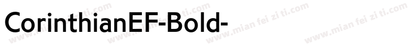CorinthianEF-Bold字体转换