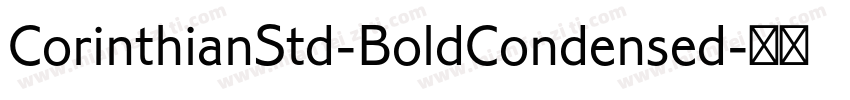 CorinthianStd-BoldCondensed字体转换