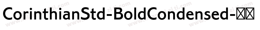 CorinthianStd-BoldCondensed字体转换