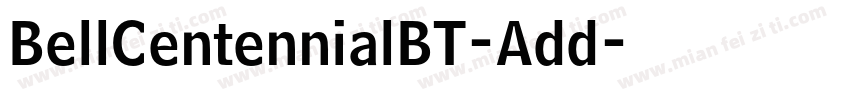 BellCentennialBT-Add字体转换