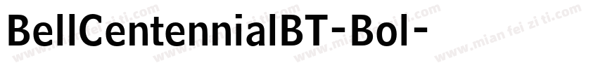 BellCentennialBT-Bol字体转换