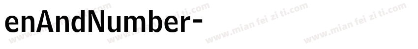 enAndNumber字体转换