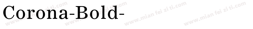 Corona-Bold字体转换