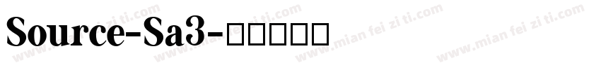 Source-Sa3字体转换