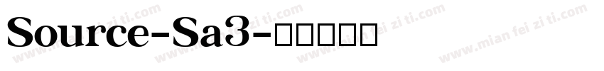 Source-Sa3字体转换