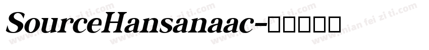 SourceHansanaac字体转换