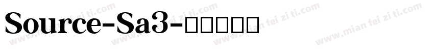 Source-Sa3字体转换