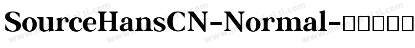 SourceHansCN-Normal字体转换