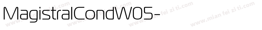 MagistralCondW05字体转换