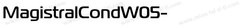MagistralCondW05字体转换